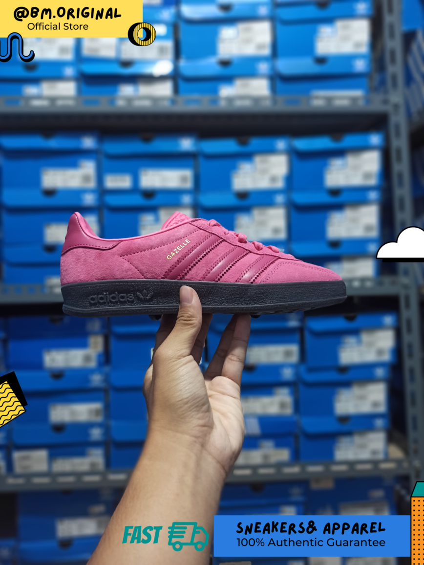 Adidas Gazelle Indoor Pink Fusion Wild Pine Carbon JI2585