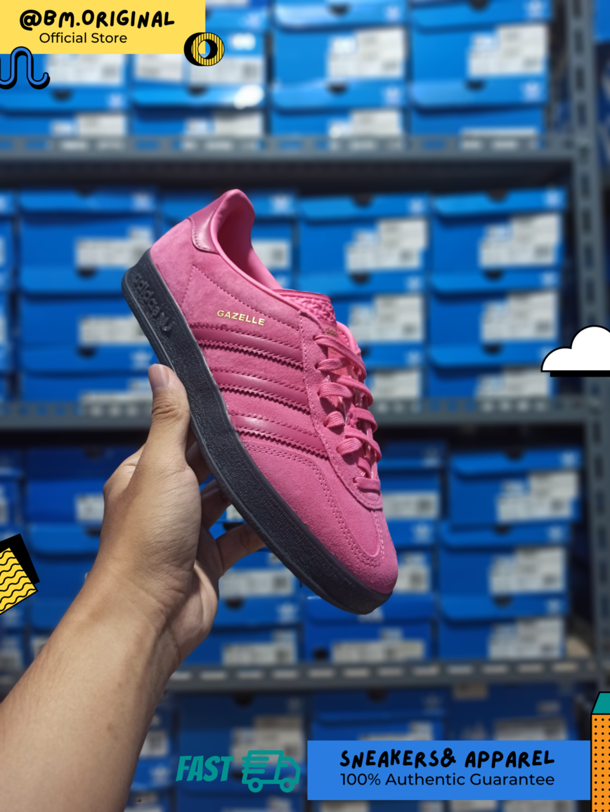 Adidas Gazelle Indoor Pink Fusion Wild Pine Carbon JI2585