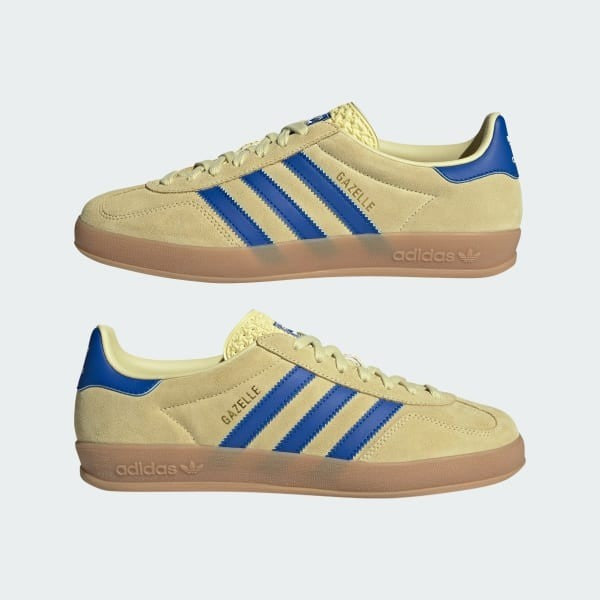 Adidas Gazelle Indoor Powder Yellow Royal Blue Cloud White JH5406