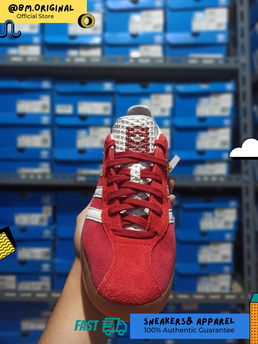 Adidas Gazelle Indoor Pro Team Victory Red Core White Power Red JH5431