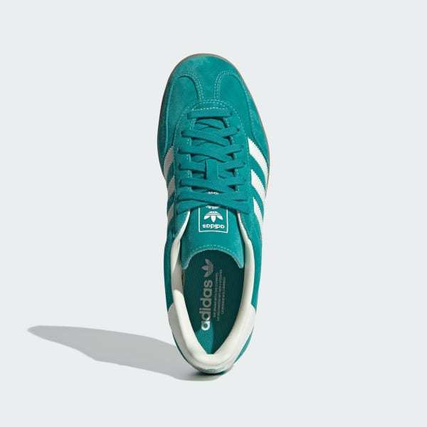 Adidas Gazelle Indoor Pure Teal Off White Gold Metallic JQ8391