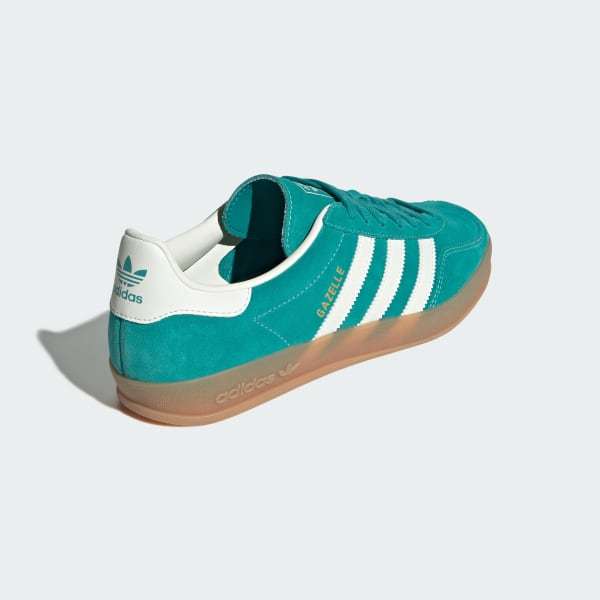 Adidas Gazelle Indoor Pure Teal Off White Gold Metallic JQ8391