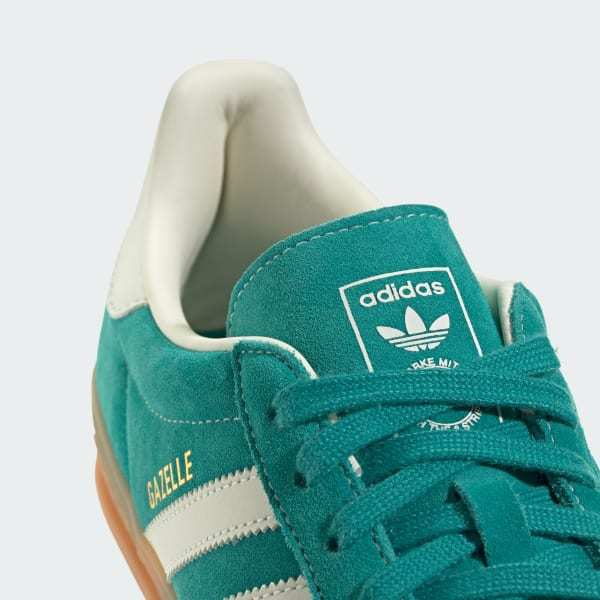 Adidas Gazelle Indoor Pure Teal Off White Gold Metallic JQ8391