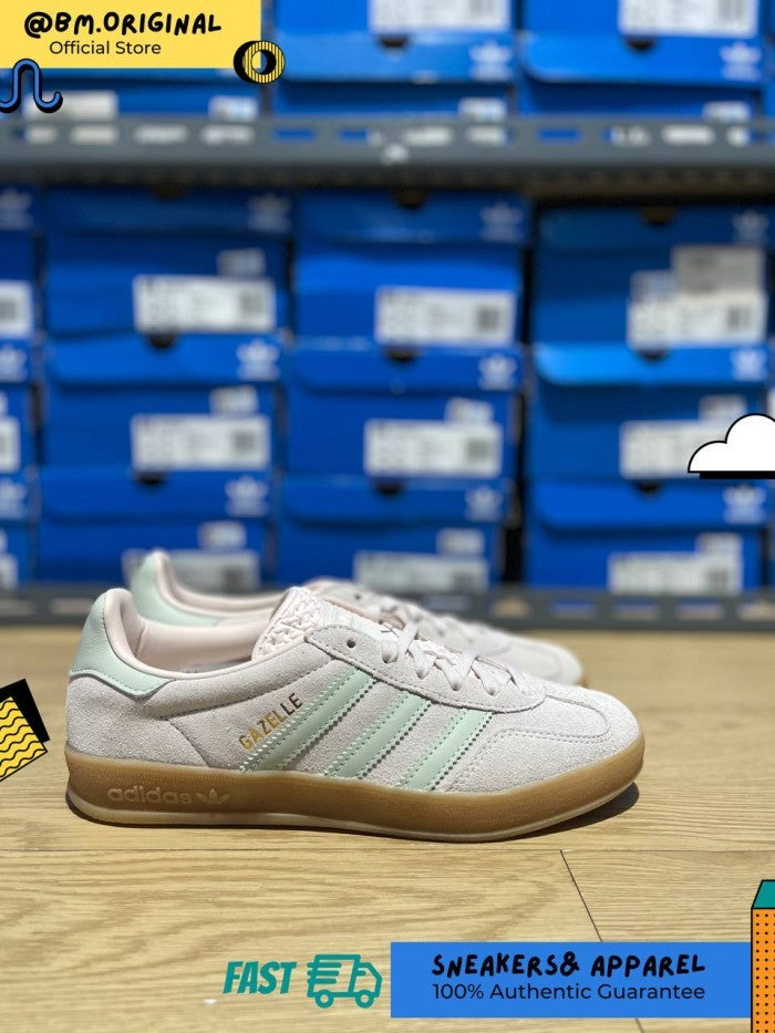 Adidas Gazelle Indoor Puttty Mauve Linen Green Gum JR3367