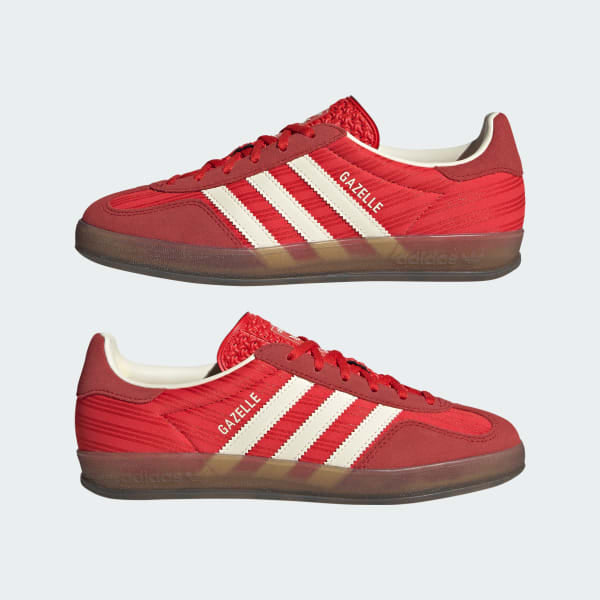 Adidas Gazelle Indoor Red Better Scarlet Cream White JS1411