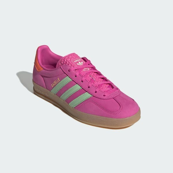 Adidas Gazelle Indoor Semi Lucid Fuchsia Semi Green Spark Signal Coral JI2718