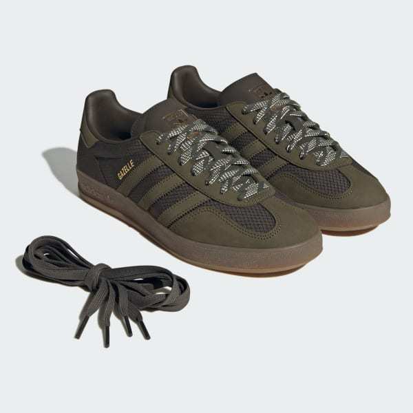Adidas Gazelle Indoor Shadow Olive Focus Olive Off White JQ8396
