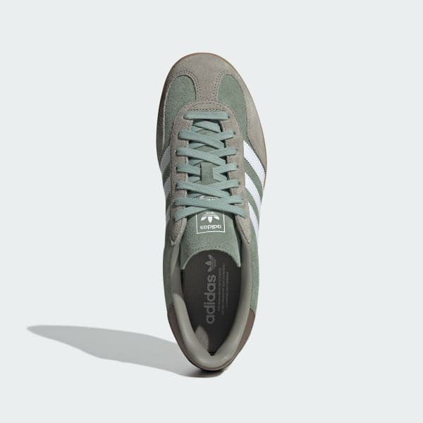 Adidas Gazelle Indoor Silver Pebble Silver Green Cloud White JI3526