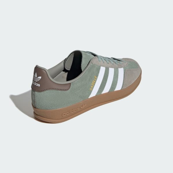 Adidas Gazelle Indoor Silver Pebble Silver Green Cloud White JI3526