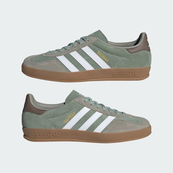 Adidas Gazelle Indoor Silver Pebble Silver Green Cloud White JI3526