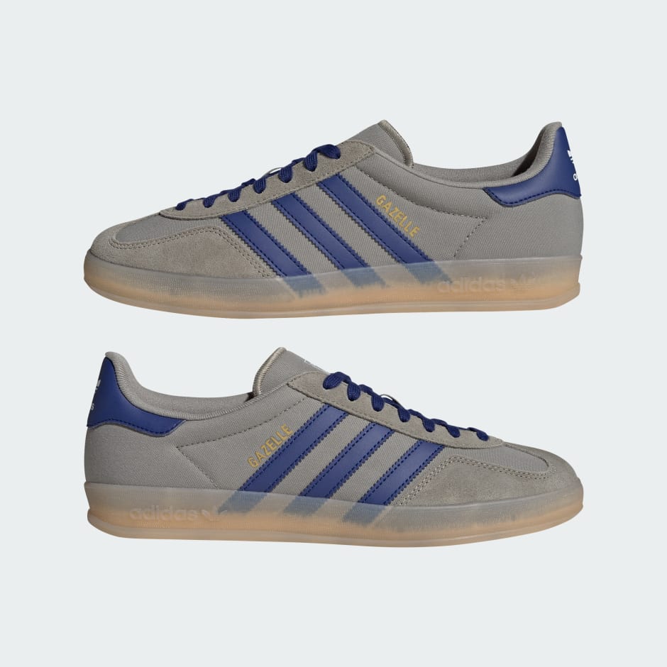 Adidas Gazelle Indoor Silver Pebble Victory Blue Magic Beige JQ8390