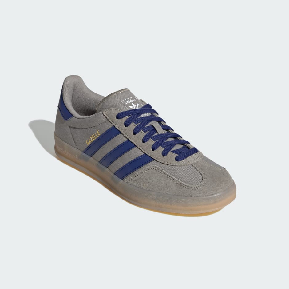 Adidas Gazelle Indoor Silver Pebble Victory Blue Magic Beige JQ8390