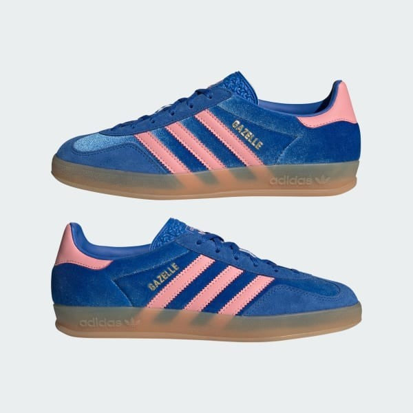 Adidas Gazelle Indoor W Blue Semi Pink Spark Gum IG6785