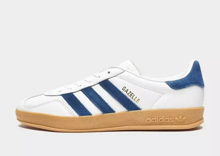 Adidas Gazelle Indoor White Mystery Blue Gum JS4146