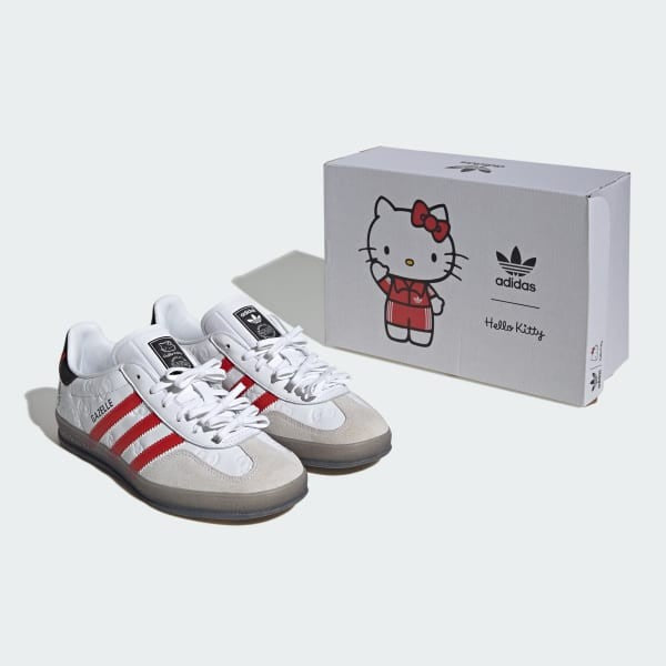 Adidas Gazelle Indoor x Hello Kitty Anniversary Cloud White Red Core Black II0013