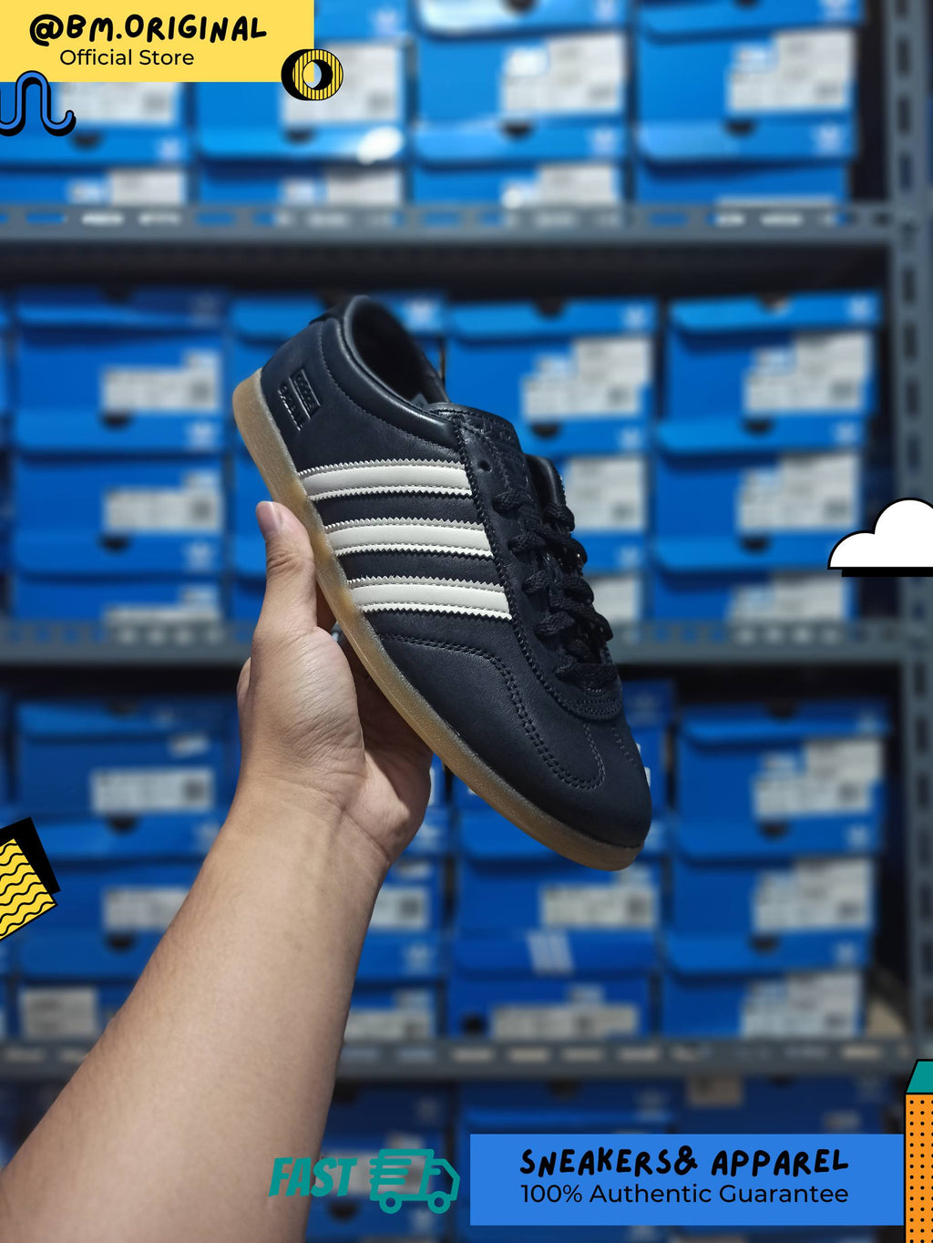 Adidas Gazelle Lo Pro Core Black Chalk White Gum IH1929