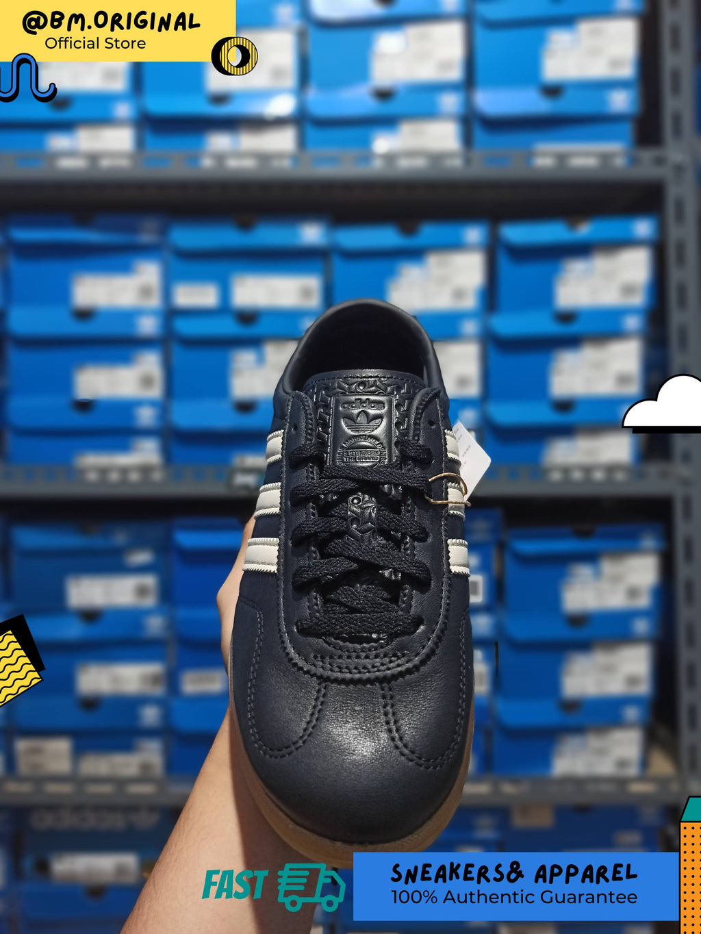 Adidas Gazelle Lo Pro Core Black Chalk White Gum IH1929
