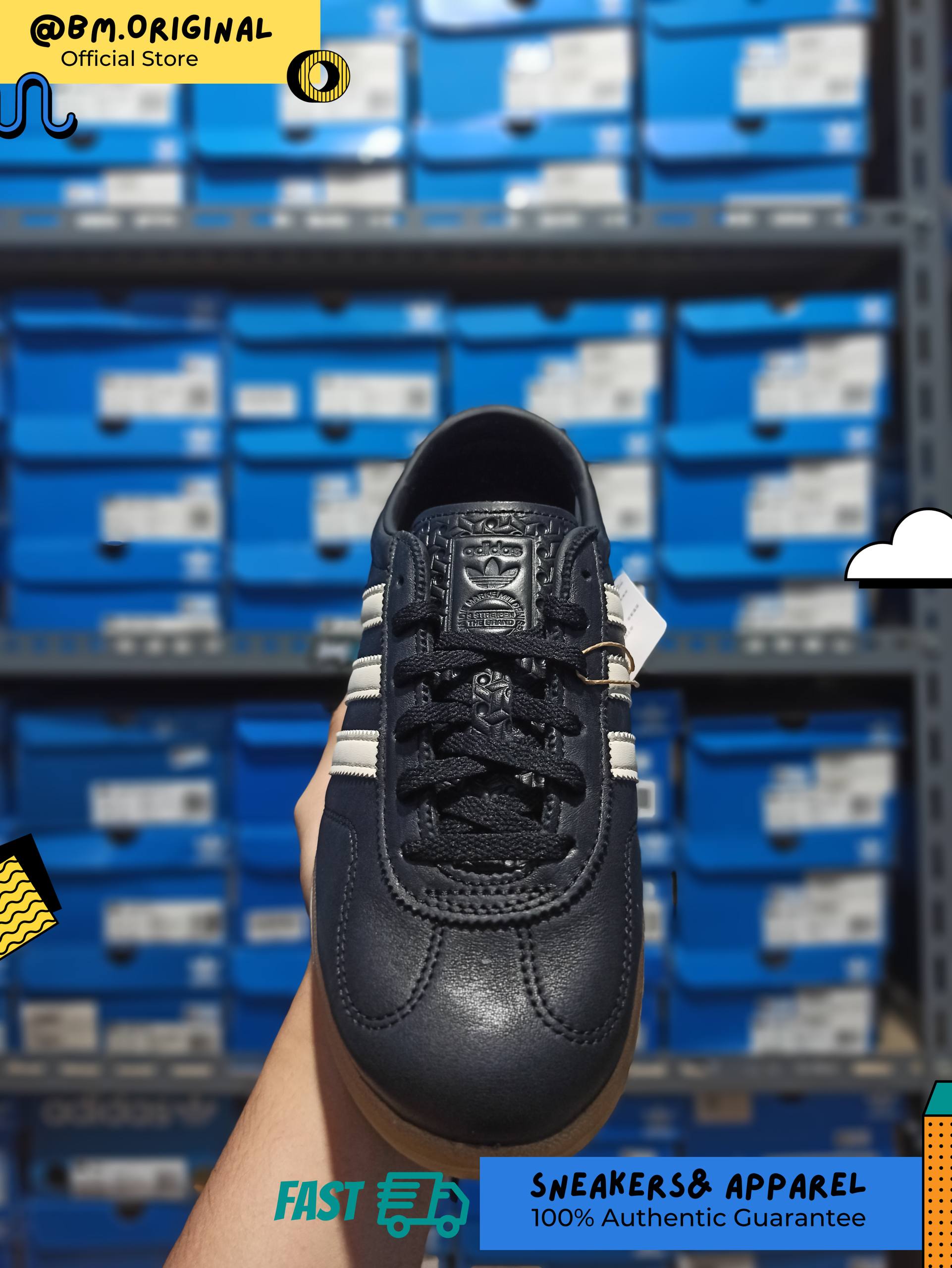 Adidas Gazelle Lo Pro Core Black Chalk White Gum IH1929