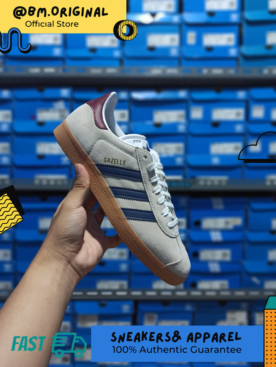 Adidas Gazelle Off White Dark Blue Collegiate Burgundy IE0546