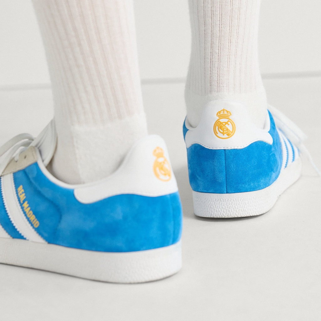 Adidas Gazelle Real Madrid Blue Bird Cloud White Crew Yellow JR4158