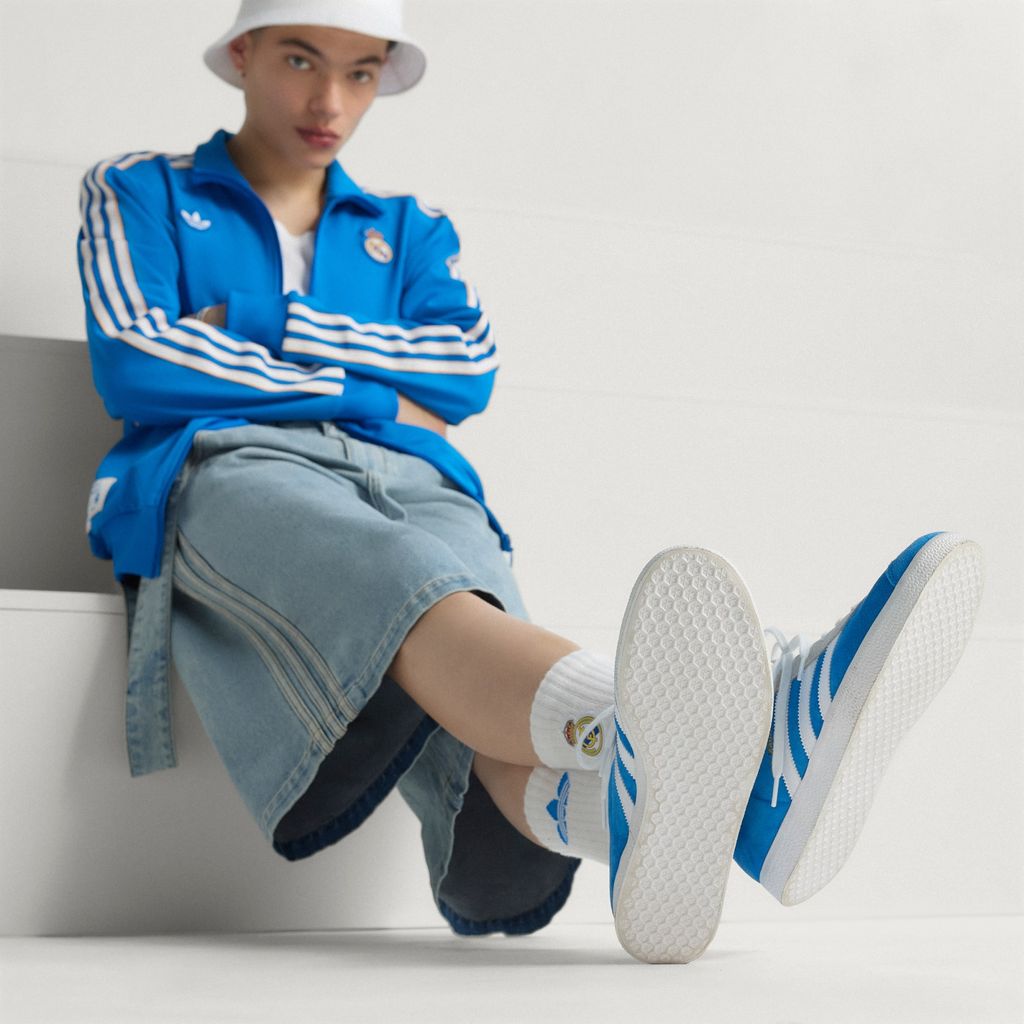 Adidas Gazelle Real Madrid Blue Bird Cloud White Crew Yellow JR4158