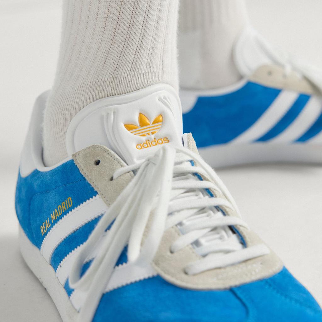 Adidas Gazelle Real Madrid Blue Bird Cloud White Crew Yellow JR4158