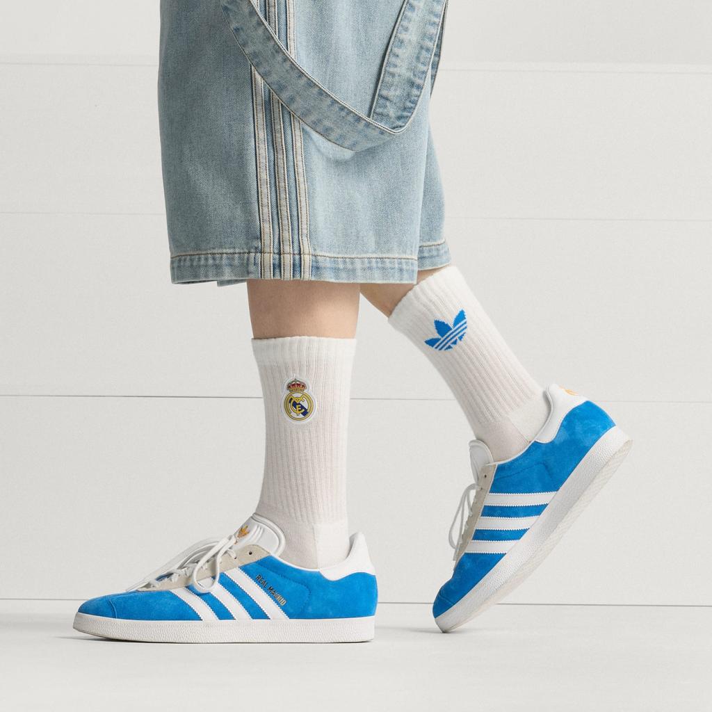 Adidas Gazelle Real Madrid Blue Bird Cloud White Crew Yellow JR4158