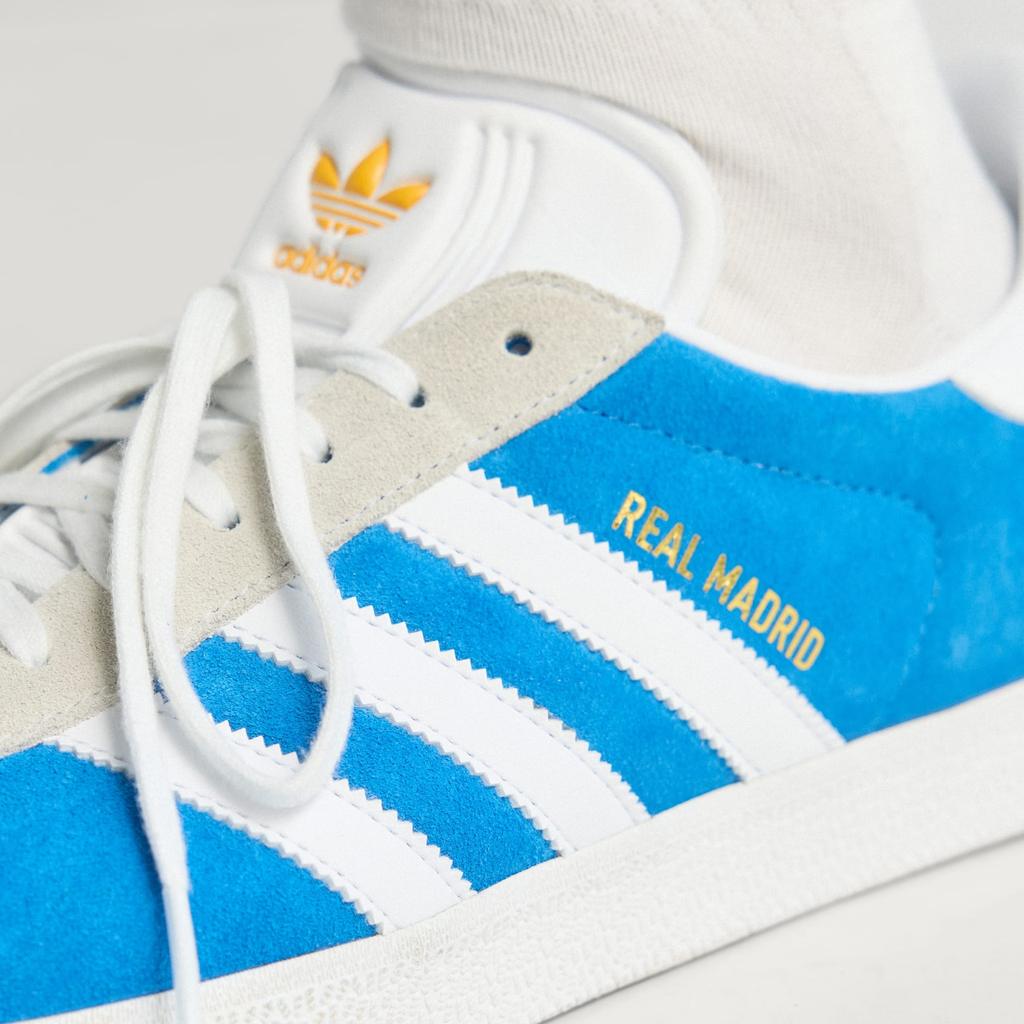 Adidas Gazelle Real Madrid Blue Bird Cloud White Crew Yellow JR4158