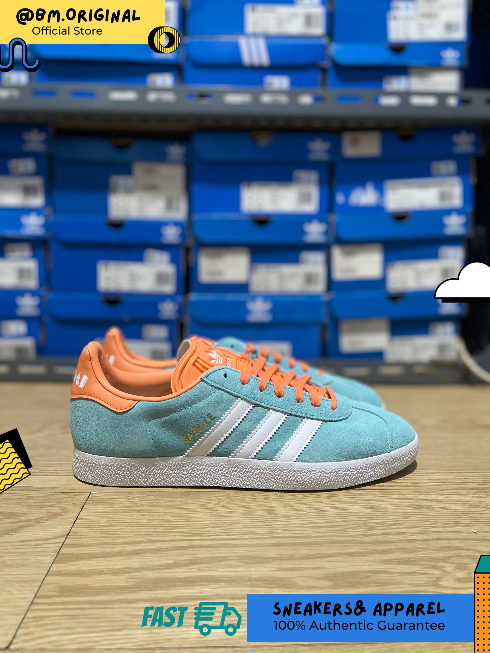 Adidas Gazelle x Inter Miami CF Easy Mint Cloud White Easy Orange IH2627