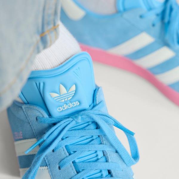 Adidas Gazelle x Inter miami CF Semi Blue Burst White Tint Bliss Pink JR4178
