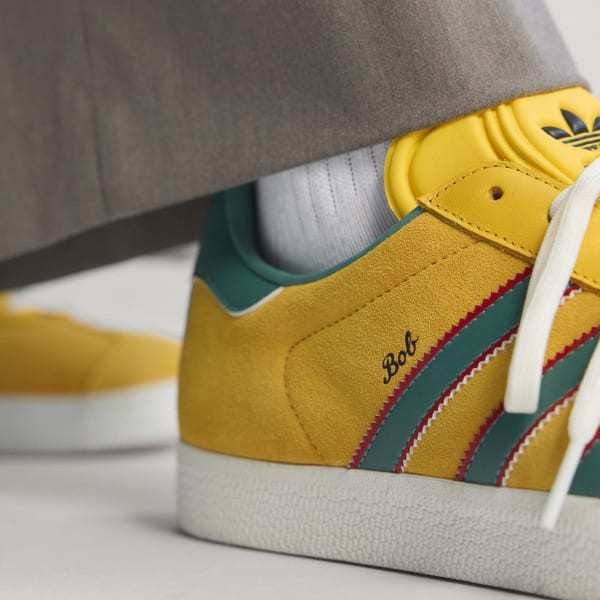 Adidas Gazelle x Jamaica x Bob Marley Bold Gold None Pure Ruby KJ3532