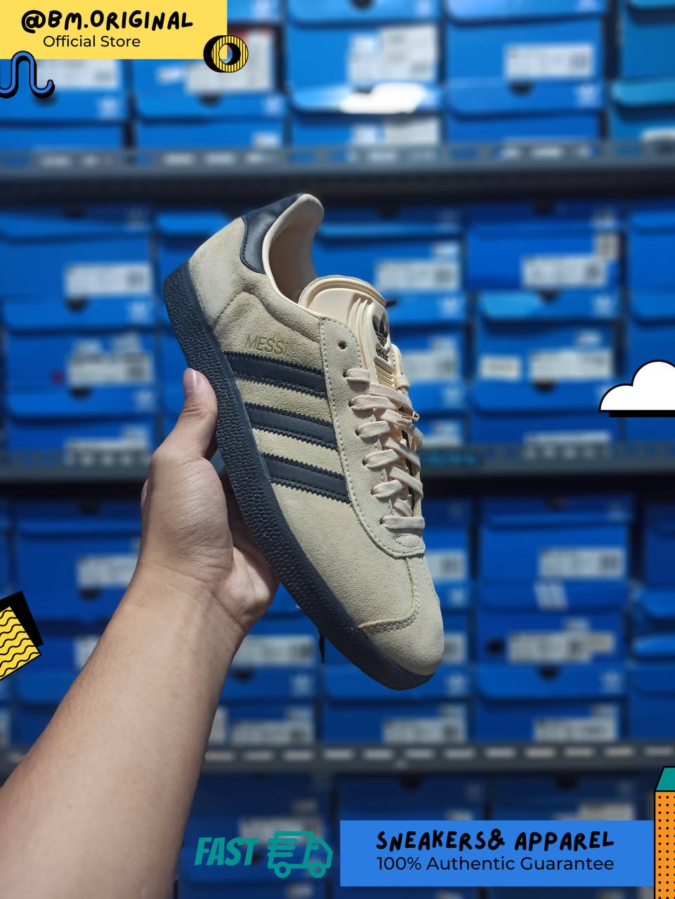 adidas gazelle silver green womens Adidas Gazelle x Messi Crystal Sand Core Black Gold Metallic IH8156 – BM  STORE ORIGINAL FOOTWEAR