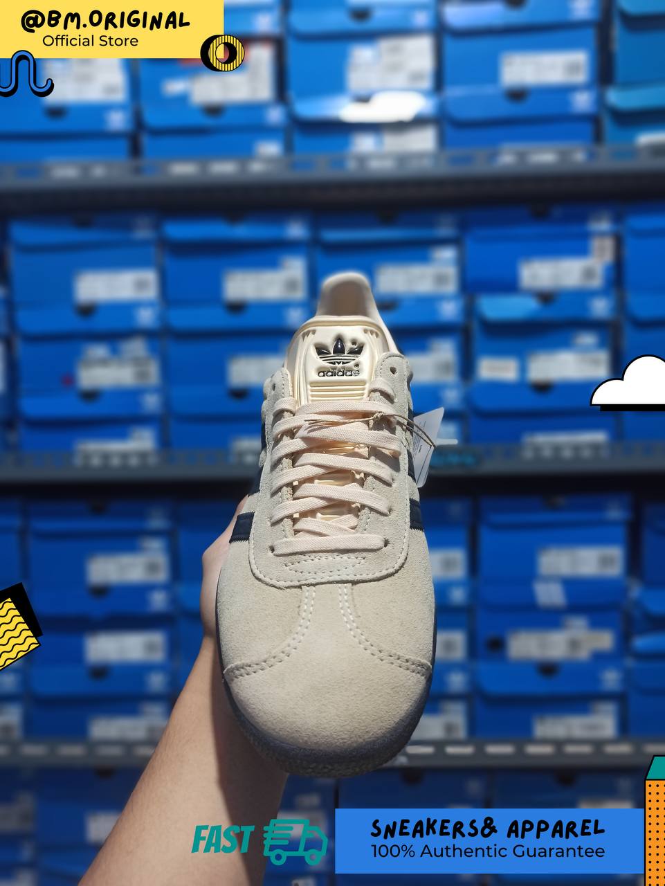 Adidas Gazelle x Messi Crystal Sand Core Black Gold Metallic IH8156