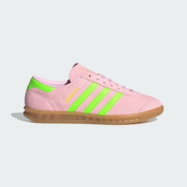 Adidas Hamburg Clear Pink Solar Green Gold Metallic JS0683
