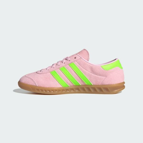 Adidas Hamburg Clear Pink Solar Green Gold Metallic JS0683