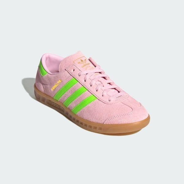 Adidas Hamburg Clear Pink Solar Green Gold Metallic JS0683