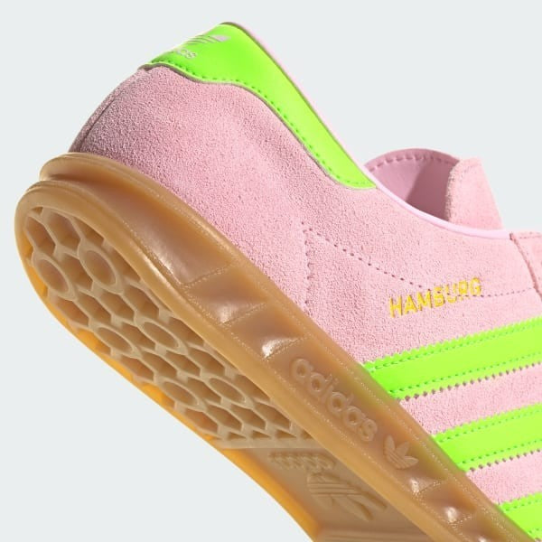 Adidas Hamburg Clear Pink Solar Green Gold Metallic JS0683