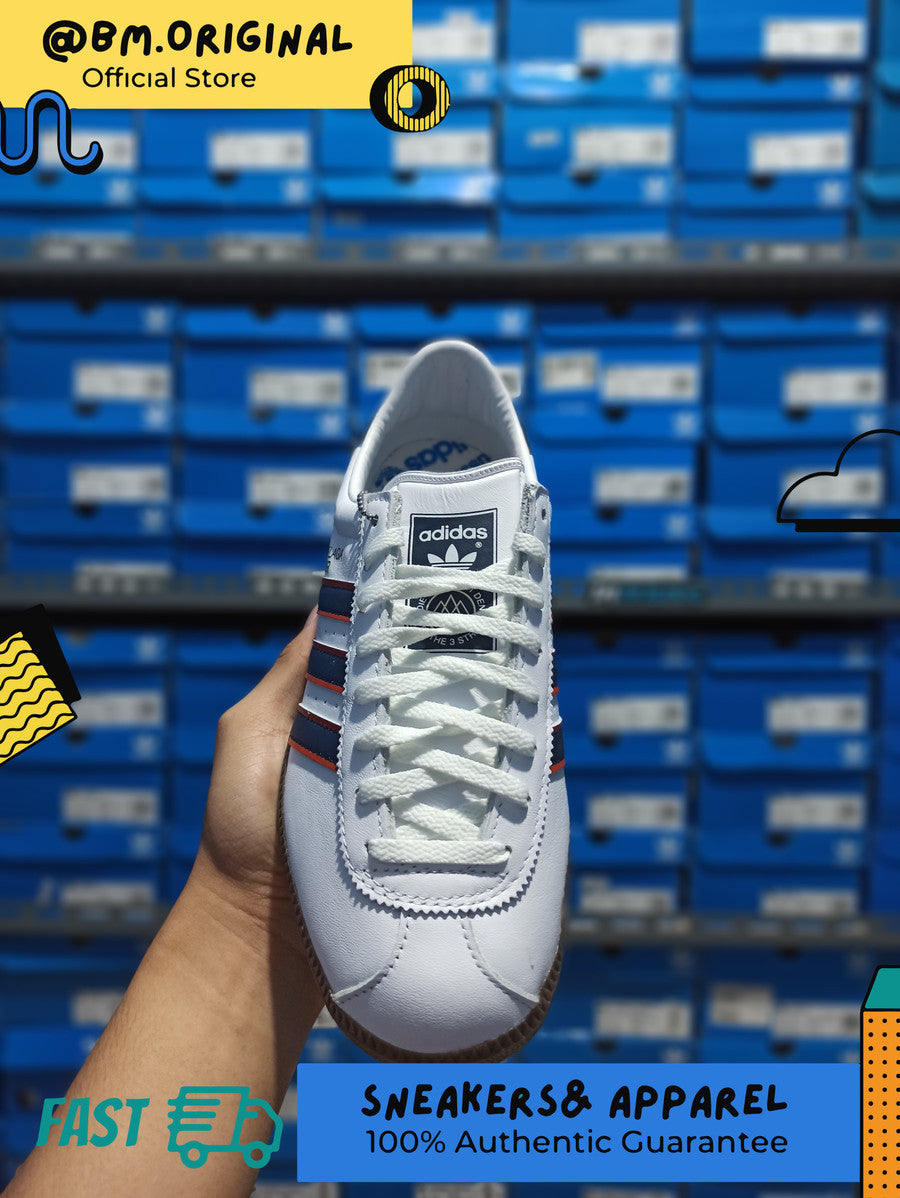 Adidas Hochelaga SPZL Cloud White Collegiate Navy Orange HQ4481