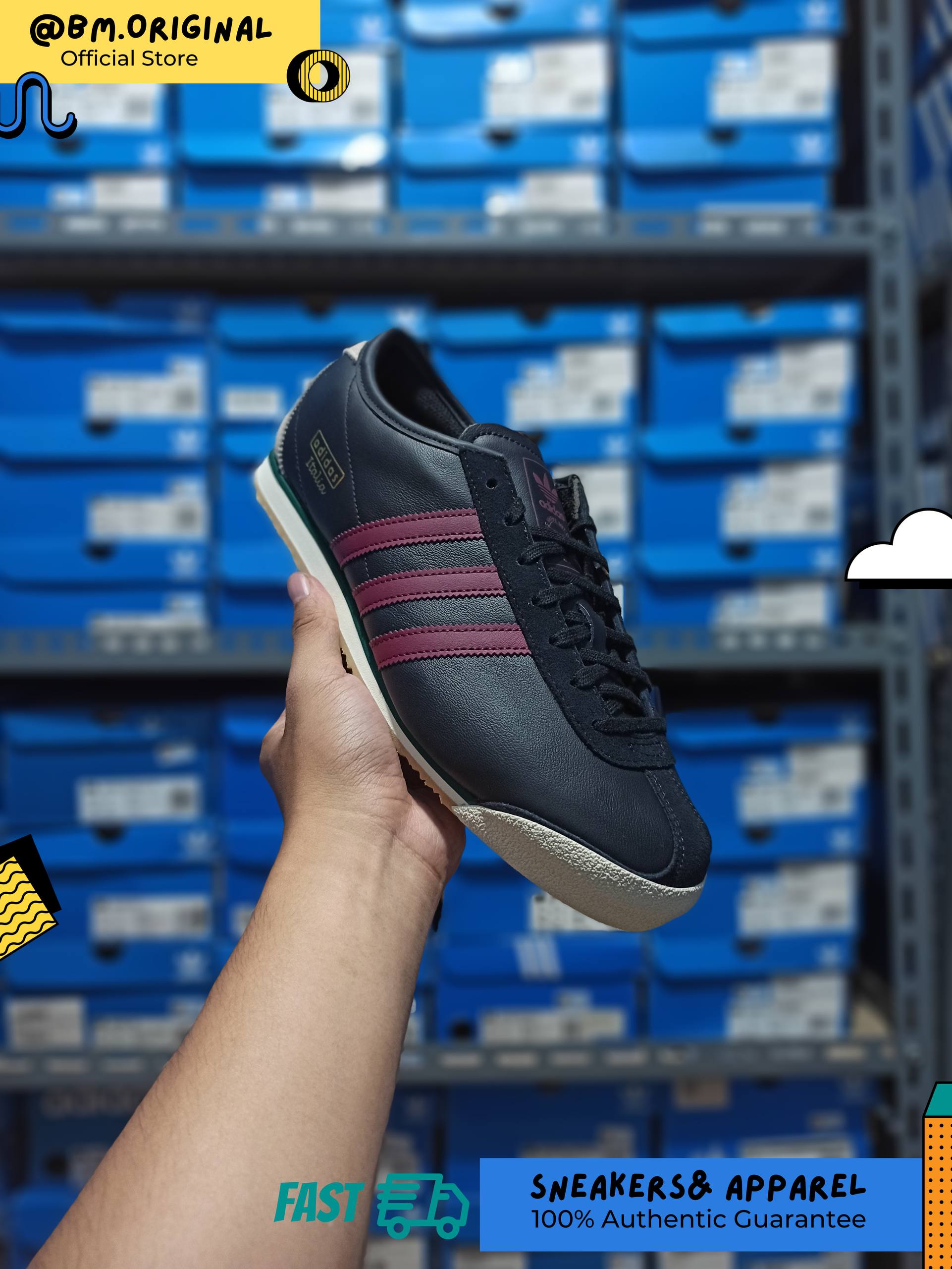 Adidas Italia 70s Core Black Shadow Red Wonder Beige IH9100