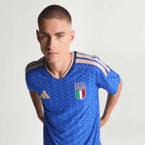 Adidas Italy 24 Home Authentic Jersey Bold Blue JL6934