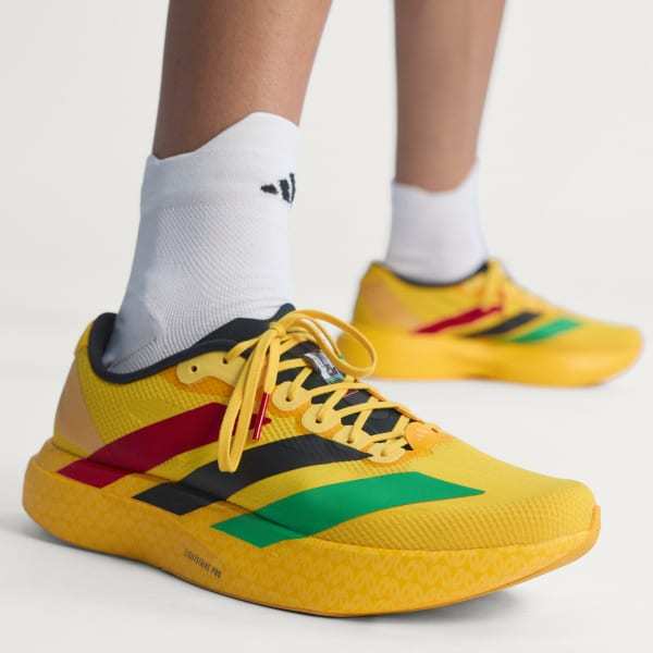 Adidas Jamaica 26 x Bob Marley Adizero EVO SL Bold Green Vivid Green Pure Ruby KJ3625