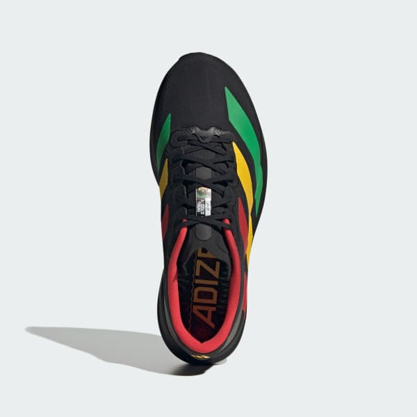 Adidas Jamaica 26 x Bob Marley Adizero EVO SL Core Black Vivid Green Bold Gold KJ6160