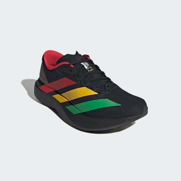 Adidas Jamaica 26 x Bob Marley Adizero EVO SL Core Black Vivid Green Bold Gold KJ6160