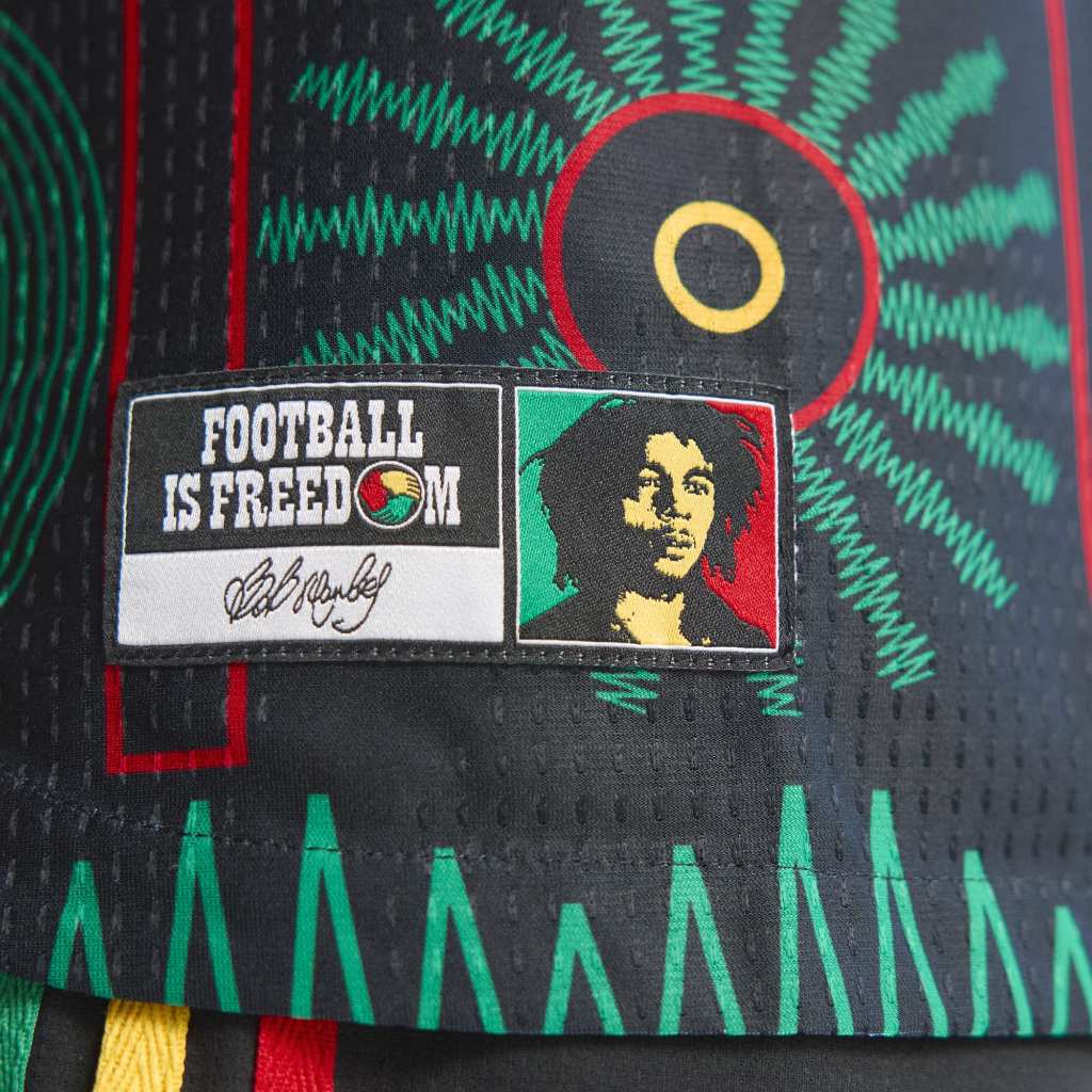 Adidas Jamaica 26 x Bob Marley Authentic Player Issue Away Jersey Black KB7474