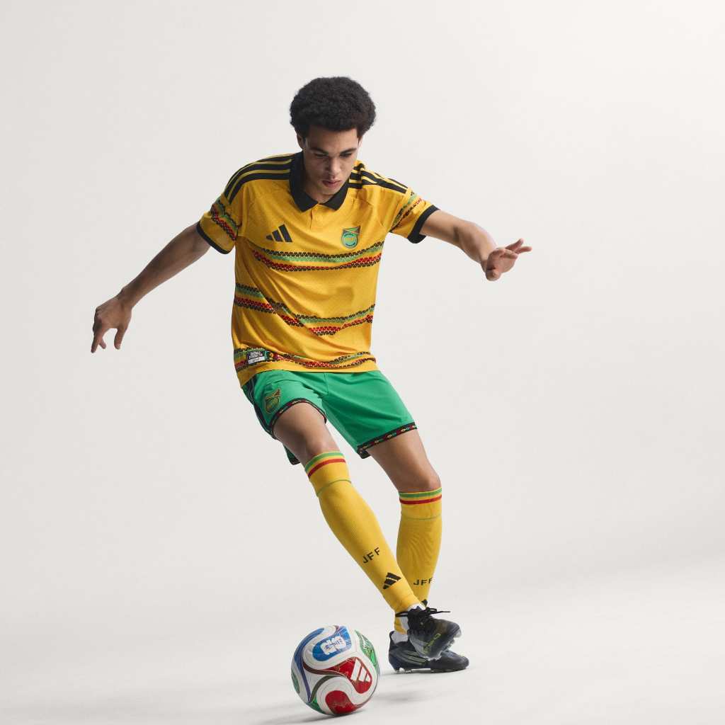Adidas Jamaica 26 x Bob Marley Home Authentic Jersey Bold Gold KB7466