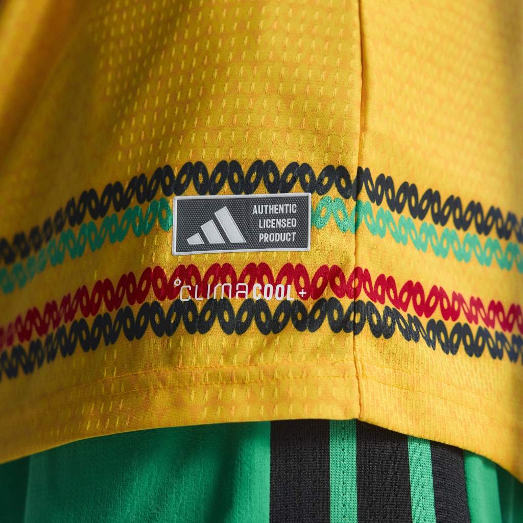 Adidas Jamaica 26 x Bob Marley Home Authentic Jersey Bold Gold KB7466