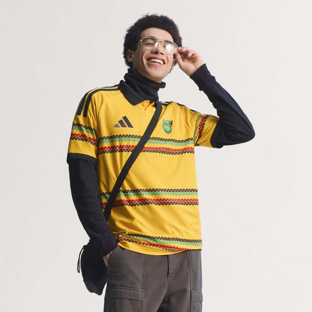 Adidas Jamaica 26 x Bob Marley Home Authentic Jersey Bold Gold KB7466
