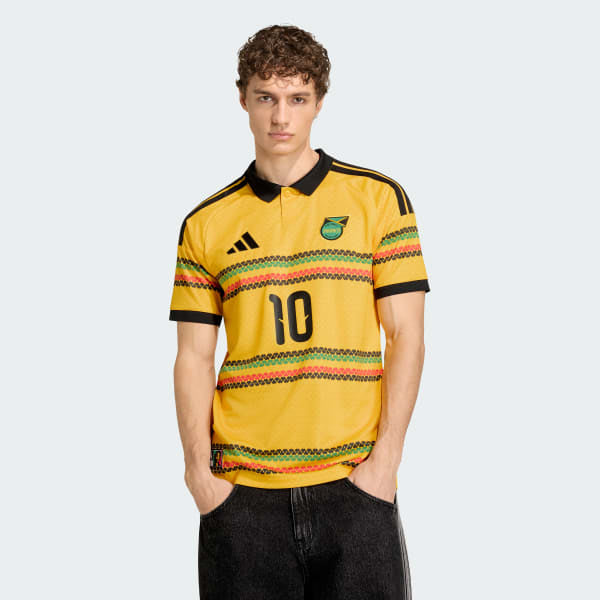 Adidas Jamaica 26 x Bob Marley Home Marley 10 Jersey Bold Gold KC8785