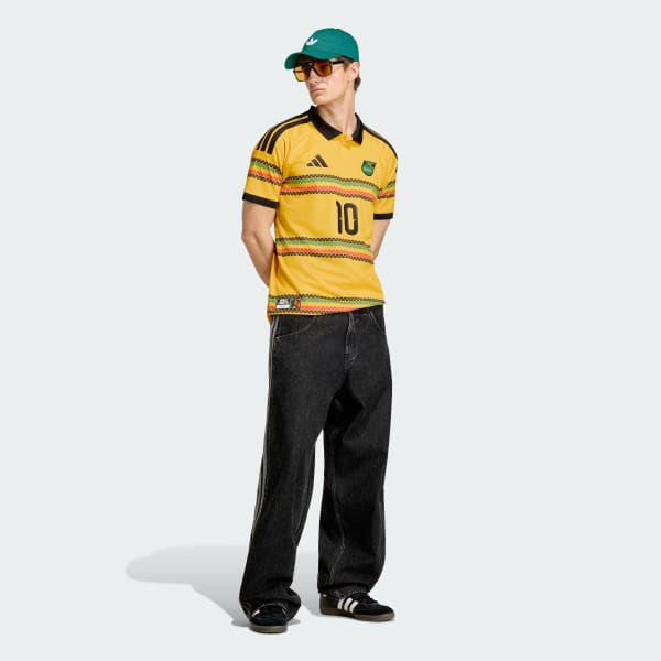 Adidas Jamaica 26 x Bob Marley Home Marley 10 Jersey Bold Gold KC8785