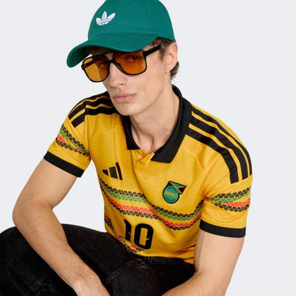 Adidas Jamaica 26 x Bob Marley Home Marley 10 Jersey Bold Gold KC8785